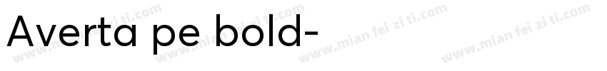 Averta pe bold字体转换